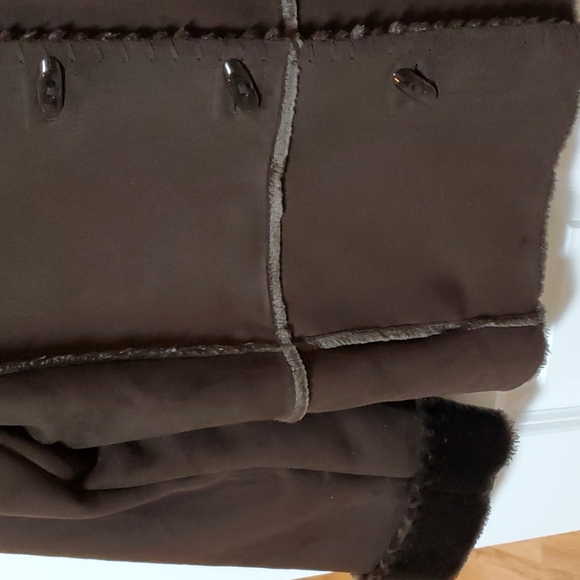 SALE Jones New York Faux Suede Fur Petite Women's Coat size M - Picture 4 of 9